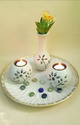 Wooden candle holder